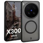 Carcasa Bizon MatteO cu MagSafe compatibila cu Vivo X300 Ultra, Negru 3 - lerato.ro