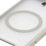 Carcasa Bizon MatteO cu MagSafe compatibila cu Vivo X300 FE, Bej 4 - lerato.ro
