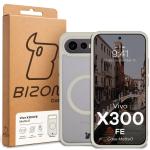 Carcasa Bizon MatteO cu MagSafe compatibila cu Vivo X300 FE, Bej 8 - lerato.ro