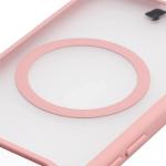 Carcasa Bizon MatteO cu MagSafe compatibila cu Vivo X300 FE, Roz 4 - lerato.ro