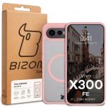 Carcasa Bizon MatteO cu MagSafe compatibila cu Vivo X300 FE, Roz 8 - lerato.ro