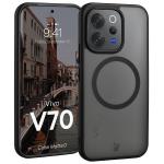 Carcasa Bizon MatteO cu MagSafe compatibila cu Vivo V70 5G, Negru 3 - lerato.ro
