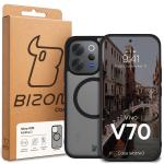 Carcasa Bizon MatteO cu MagSafe compatibila cu Vivo V70 5G, Negru 8 - lerato.ro