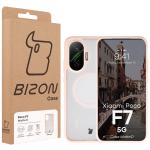 Carcasa Bizon MatteO cu MagSafe compatibila cu Xiaomi Poco F7, Roz 8 - lerato.ro