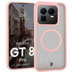 Carcasa Bizon MatteO cu MagSafe compatibila cu Realme GT 8 Pro, Roz 3 - lerato.ro
