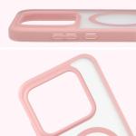 Carcasa Bizon MatteO cu MagSafe compatibila cu Realme GT 8 Pro, Roz 5 - lerato.ro