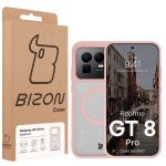 Carcasa Bizon MatteO cu MagSafe compatibila cu Realme GT 8 Pro, Roz 8 - lerato.ro