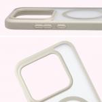 Carcasa Bizon MatteO cu MagSafe compatibila cu Realme GT 8 Pro, Bej 5 - lerato.ro