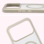 Carcasa Bizon MatteO cu MagSafe compatibila cu Xiaomi Poco F8 Ultra, Bej 5 - lerato.ro