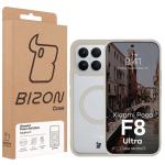 Carcasa Bizon MatteO cu MagSafe compatibila cu Xiaomi Poco F8 Ultra, Bej 8 - lerato.ro