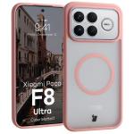 Carcasa Bizon MatteO cu MagSafe compatibila cu Xiaomi Poco F8 Ultra, Roz 3 - lerato.ro