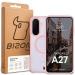 Carcasa Bizon MatteO cu MagSafe compatibila cu Samsung Galaxy A27 5G, Roz 8 - lerato.ro