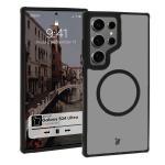 Carcasa Bizon MatteO cu MagSafe compatibila cu Samsung Galaxy S24 Ultra, Negru 3 - lerato.ro