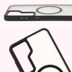 Carcasa Bizon MatteO cu MagSafe compatibila cu Samsung Galaxy S24 Plus, Negru 5 - lerato.ro