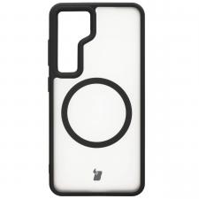 Carcasa Bizon MatteO cu MagSafe compatibila cu Samsung Galaxy S24, Negru