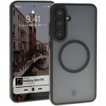 Carcasa Bizon MatteO cu MagSafe compatibila cu Samsung Galaxy S24 FE, Negru 3 - lerato.ro