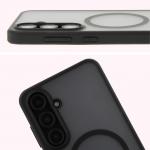 Carcasa Bizon MatteO cu MagSafe compatibila cu Samsung Galaxy S24 FE, Negru 5 - lerato.ro