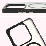 Carcasa Bizon MatteO cu MagSafe compatibila cu Xiaomi Redmi Note 14 5G, Negru 5 - lerato.ro