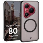 Carcasa Bizon MatteO cu MagSafe compatibila cu Huawei Pura 80 Pro / Pro Plus, Negru 3 - lerato.ro