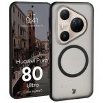 Carcasa Bizon MatteO cu MagSafe compatibila cu Huawei Pura 80 Ultra, Negru 3 - lerato.ro