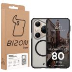 Carcasa Bizon MatteO cu MagSafe compatibila cu Huawei Pura 80 Ultra, Negru 8 - lerato.ro