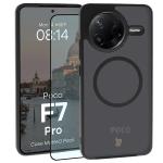 Kit protectie 2 in 1 BizonMobile, Carcasa Bizon MatteO si Folie sticla securizata Bizon Glass Edge, compatibil cu Xiaomi Poco F7 Pro, Negru 2 - lerato.ro