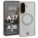 Kit protectie 2 in 1 BizonMobile, Carcasa Bizon MatteO si Folie sticla securizata Bizon Glass Edge, compatibil cu Samsung Galaxy A37 5G / A36 5G, Bej 4 - lerato.ro