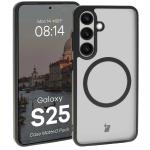 Kit protectie 2 in 1 BizonMobile, Carcasa Bizon MatteO si Folie sticla securizata Bizon Glass Edge, compatibil cu Samsung Galaxy S25, Negru 4 - lerato.ro