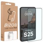 Kit protectie 2 in 1 BizonMobile, Carcasa Bizon MatteO si Folie sticla securizata Bizon Glass Edge, compatibil cu Samsung Galaxy S25, Negru 10 - lerato.ro