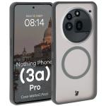 Kit protectie 2 in 1 BizonMobile, Carcasa Bizon MatteO si Folie sticla securizata Bizon Glass Edge, compatibil cu Nothing Phone (3a) Pro, Gri 4 - lerato.ro