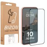 Kit protectie 2 in 1 BizonMobile, Carcasa Bizon MatteO si Folie sticla securizata Bizon Glass Edge, compatibil cu Google Pixel 10 / 10 Pro, Roz 10 - lerato.ro