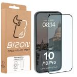 Kit protectie 2 in 1 BizonMobile, Carcasa Bizon MatteO si Folie sticla securizata Bizon Glass Edge, compatibil cu Google Pixel 10 / 10 Pro, Gri 10 - lerato.ro