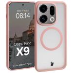 Kit protectie 2 in 1 BizonMobile, Carcasa Bizon MatteO si Folie sticla securizata Bizon Glass Edge, compatibil cu Oppo Find X9, Roz 4 - lerato.ro