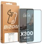Kit protectie 2 in 1 BizonMobile, Carcasa Bizon MatteO si Folie sticla securizata Bizon Glass Edge, compatibil cu Vivo X300 Ultra, Bej 10 - lerato.ro