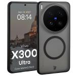 Kit protectie 2 in 1 BizonMobile, Carcasa Bizon MatteO si Folie sticla securizata Bizon Glass Edge, compatibil cu Vivo X300 Ultra, Negru 4 - lerato.ro