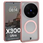 Kit protectie 2 in 1 BizonMobile, Carcasa Bizon MatteO si Folie sticla securizata Bizon Glass Edge, compatibil cu Vivo X300 Ultra, Roz 4 - lerato.ro