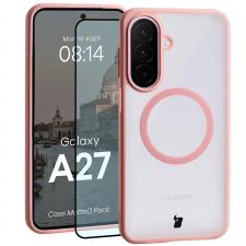 Kit protectie 2 in 1 BizonMobile, Carcasa Bizon MatteO si Folie sticla securizata Bizon Glass Edge, compatibil cu Samsung Galaxy A27 5G, Negru