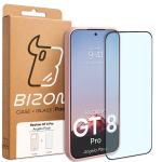 Kit protectie 2 in 1 BizonMobile, Carcasa Bizon Angelo si Folie sticla securizata Bizon Glass Edge, compatibil cu Realme GT 8 Pro, Roz 9 - lerato.ro