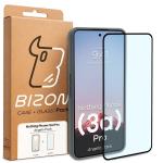 Kit protectie 2 in 1 BizonMobile, Carcasa Bizon Angelo si Folie sticla securizata Bizon Glass Edge, compatibil cu Nothing Phone (3a) Pro, Gri 9 - lerato.ro