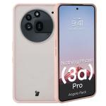 Kit protectie 2 in 1 BizonMobile, Carcasa Bizon Angelo si Folie sticla securizata Bizon Glass Edge, compatibil cu Nothing Phone (3a) Pro, Roz 4 - lerato.ro