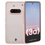 Kit protectie 2 in 1 BizonMobile, Carcasa Bizon Angelo si Folie sticla securizata Bizon Glass Edge, compatibil cu Nothing Phone (3a), Roz 4 - lerato.ro