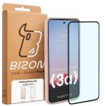 Kit protectie 2 in 1 BizonMobile, Carcasa Bizon Angelo si Folie sticla securizata Bizon Glass Edge, compatibil cu Nothing Phone (3a), Roz 9 - lerato.ro