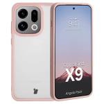 Kit protectie 2 in 1 BizonMobile, Carcasa Bizon Angelo si Folie sticla securizata Bizon Glass Edge, compatibil cu Oppo Find X9, Roz 4 - lerato.ro