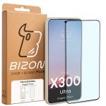 Kit protectie 2 in 1 BizonMobile, Carcasa Bizon Angelo si Folie sticla securizata Bizon Glass Edge, compatibil cu Vivo X300 Ultra, Bej 9 - lerato.ro