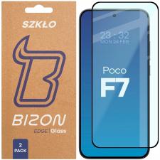Set 2 folii sticla securizata Bizon Glass Edge Duo compatibile cu Xiaomi Poco F7, Negru