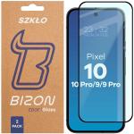 Set 2 folii sticla securizata Bizon Glass Edge Duo compatibile cu Google Pixel 10 / 10 Pro / 9 / 9 Pro, Negru 2 - lerato.ro