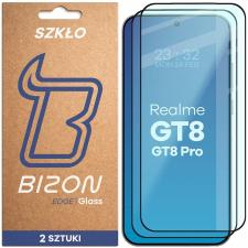 Set 2 folii sticla securizata Bizon Glass Edge Duo compatibile cu Realme GT 8 / 8 Pro, Negru