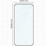 Set 2 folii sticla securizata Bizon Glass Edge Duo compatibile cu Realme GT 8 / 8 Pro, Negru 3 - lerato.ro