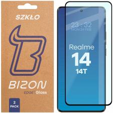 Set 2 folii sticla securizata Bizon Glass Edge Duo compatibile cu Realme 14 5G / 14T 5G, Negru