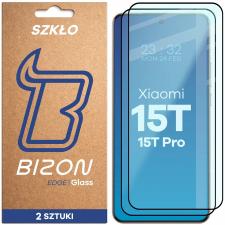 Set 2 folii sticla securizata Bizon Glass Edge Duo compatibile cu Xiaomi 15T / 15T Pro, Negru
